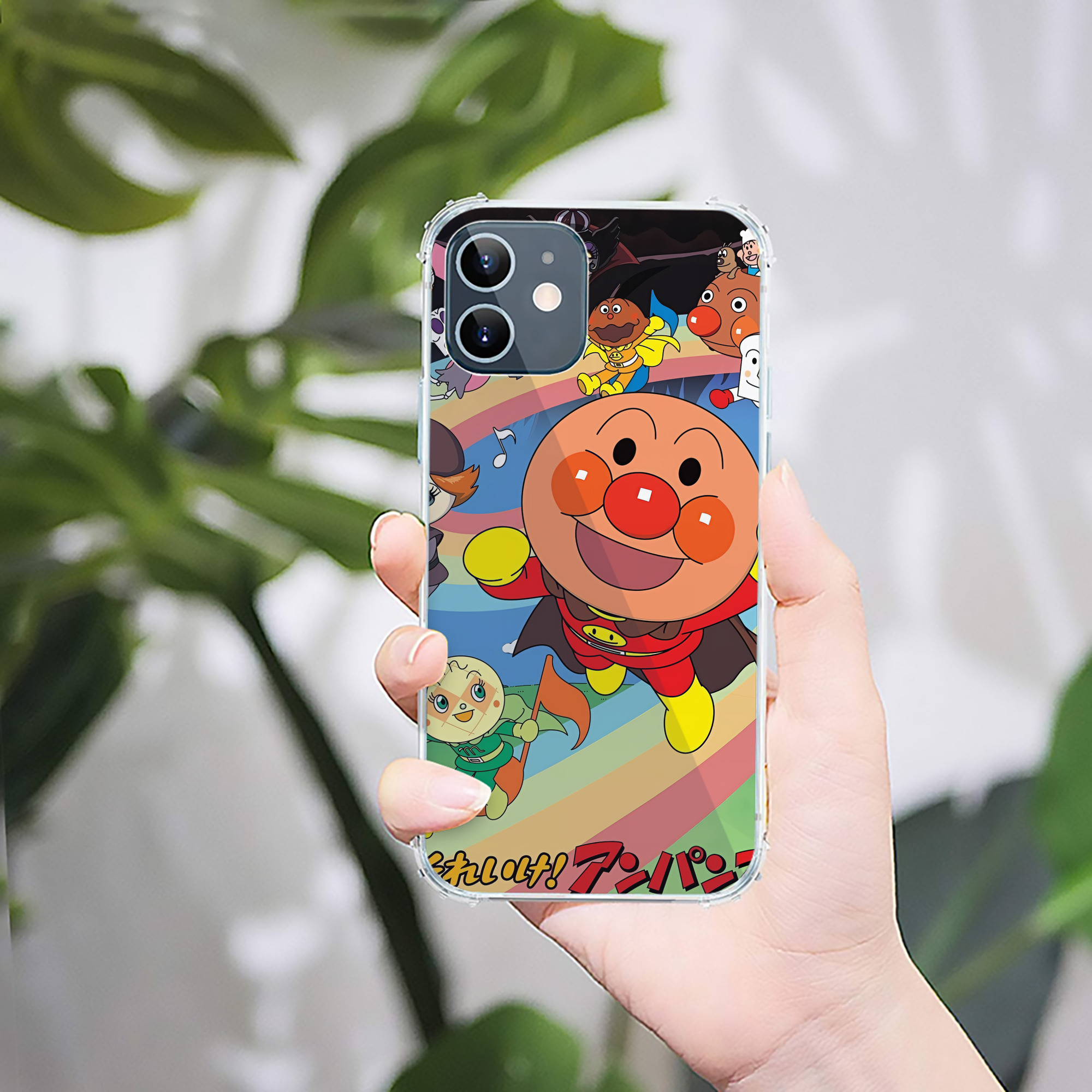 （画像用） アンパンマン Anpanman 【iPhone 12シリーズ対応】透明スマホケース（クリアソフトケース）